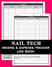 Nail Tech Income & Expense Tracker Log Book: A Simple Bookkeeping & Financial Record Book, Daily Revenue & Expense Record Log For Nail Technicians, ... | Nail Care Technician Financial Journal