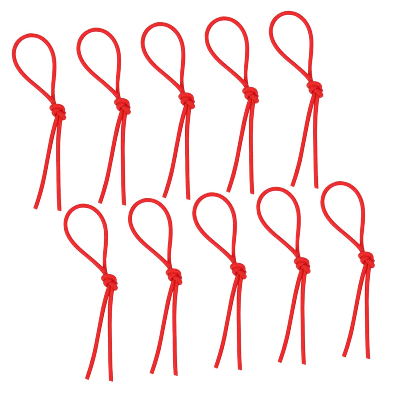 ifundom Replacement Parts 10pcs Rubber Protective Covers Dulcimer Hammer Rubber Sleeves Red for Musicians of Levels