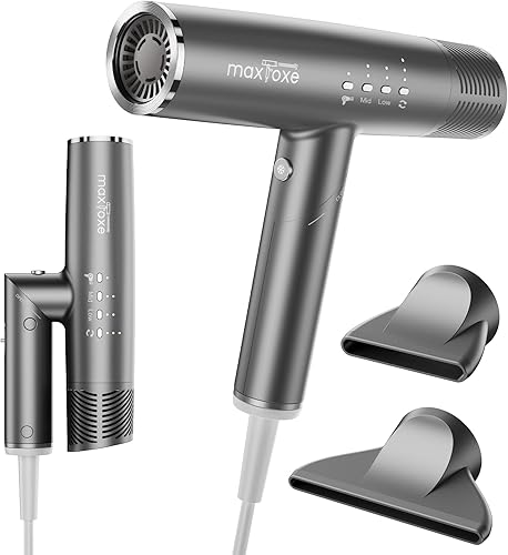 Secador de pelo con difusor, secador iónico con motor sin escobillas de alta velocidad para secado rápido, secador de pelo profesional de bajo ruido