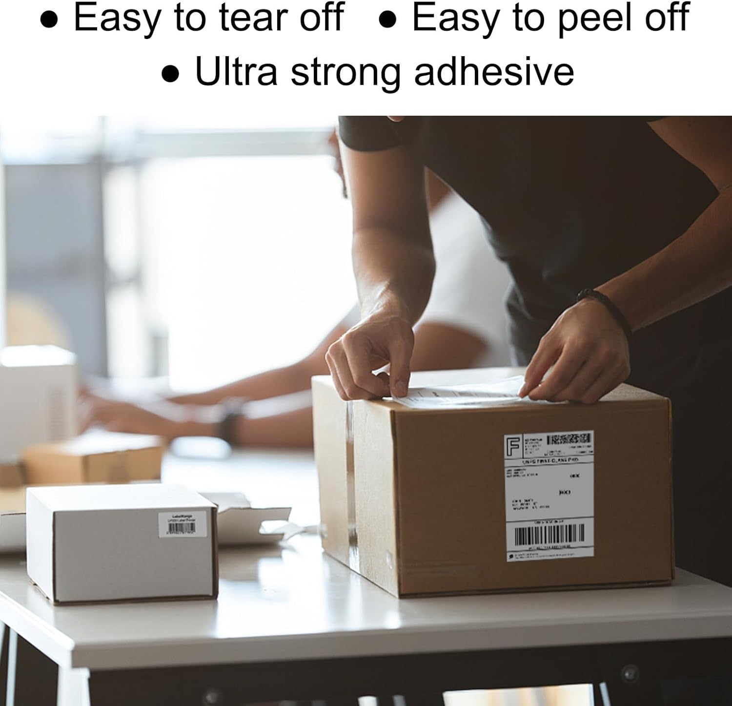 4''X6'' Direct Thermal Shipping Labels (1000 4x6 Fan-fold Labels) - Permanent Adhesive Postage Labels - Commercial Grade - LabelRange/Rollo/Munbyn Compatible - Image 5