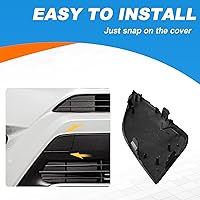 Vista 7 de Accesorios de coche para parachoques delantero, cubierta de gancho de remolque para Toyota RAV4 2016 2017 2018 532850R080 532860R080