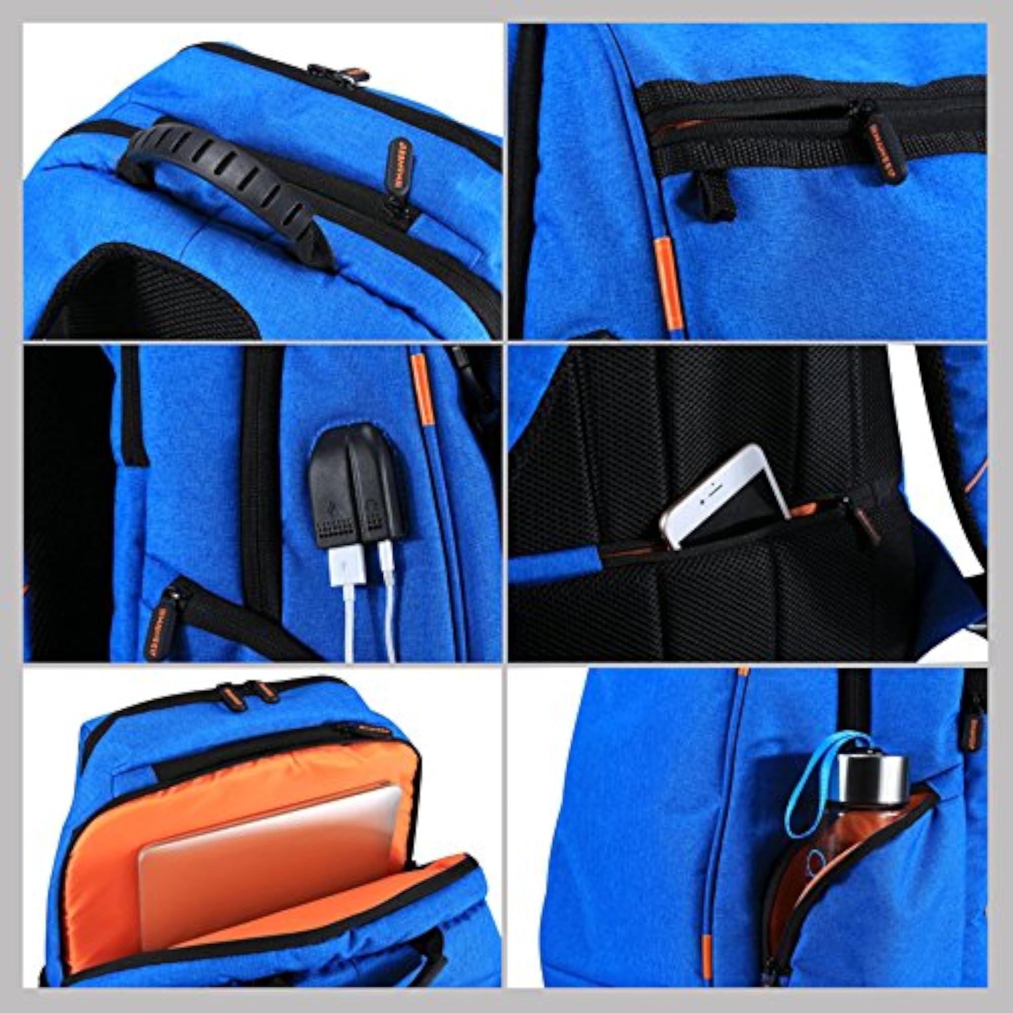 Outdoor Backpack with USB Charging Port for Travel