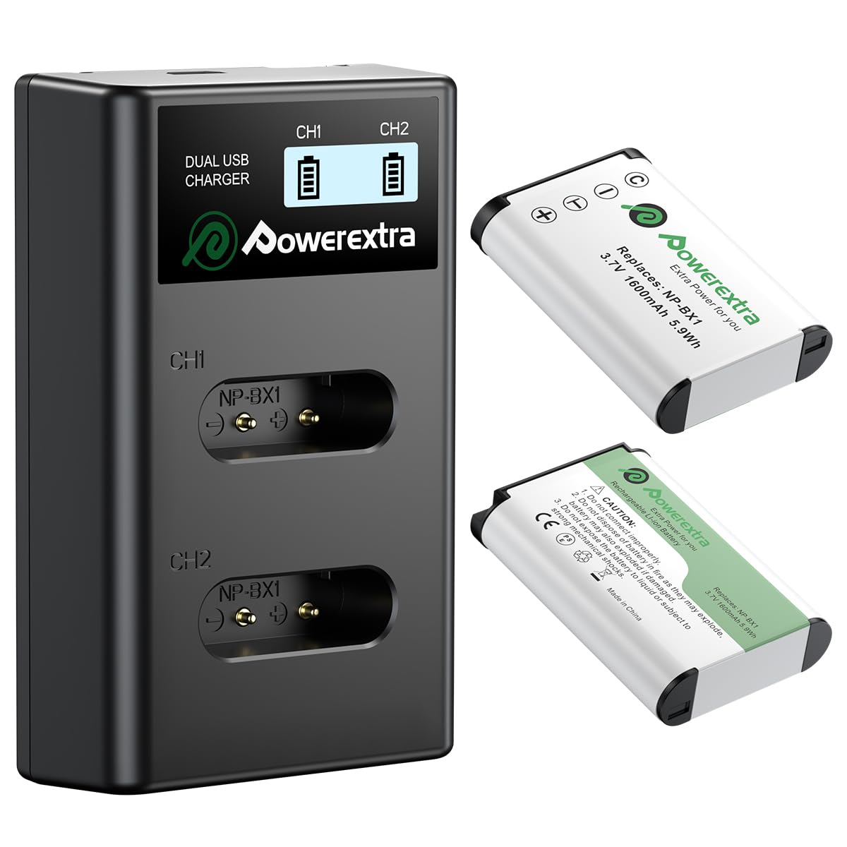 Amazon.com: 2 Pack NP-BX1 Battery with LCD Dual Charger for Sony