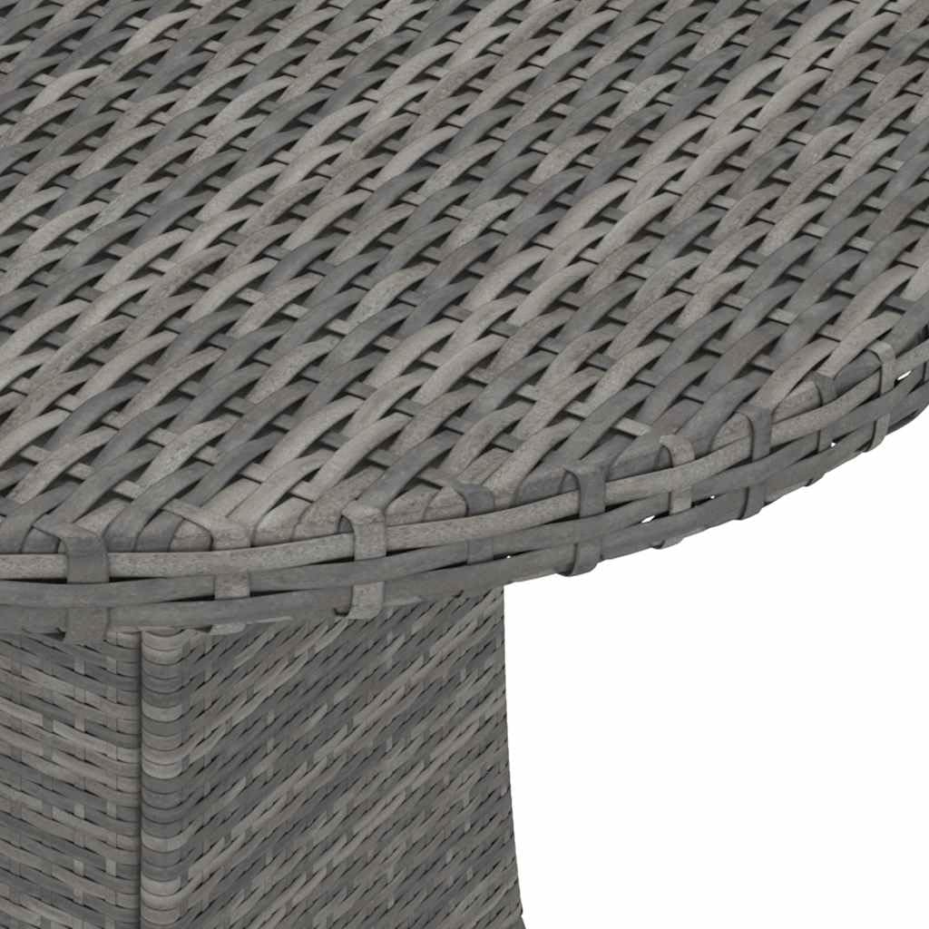 Set Divani da Giardino 5 Pezzi con Cuscini Grigio