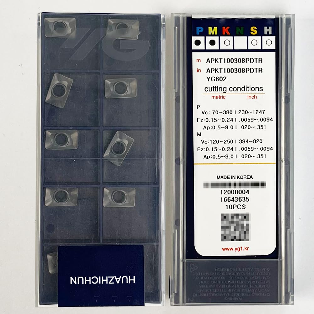 HUAZHICHUN APKT100308PDTR YG602 Carbide Inserts Internal,Turning Tool