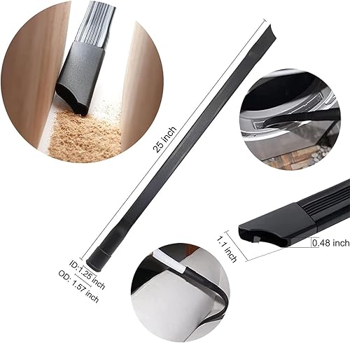 Miniatura 6 de MZY LLC Juego de 8 accesorios de vacío para aspiradora de tienda Accesorios de 1 78 a 1 pulgada Adaptador de manguera de vacío de 1 14 pulgadas,