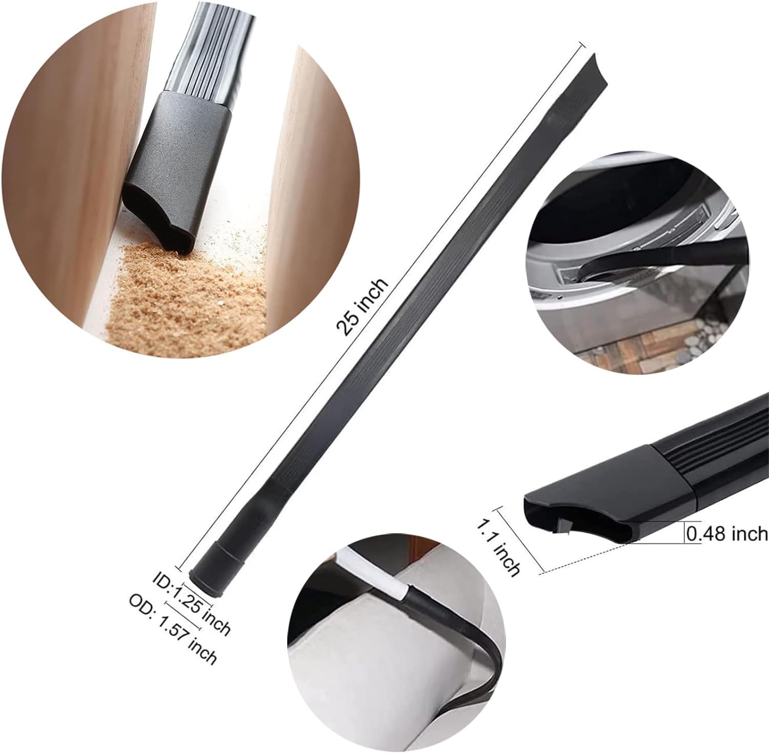 14 accesorios universales para aspiradora para accesorios de aspiradora de tienda, adaptador de manguera de 1 1/4 a 2 1/2 pulgadas, kit de limpieza de vacío de 1 a 1 7/8 pulgadas, accesorios