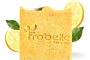 Frobelle Naturale Turmeric and Lemon Soap Bar - For Face And Body