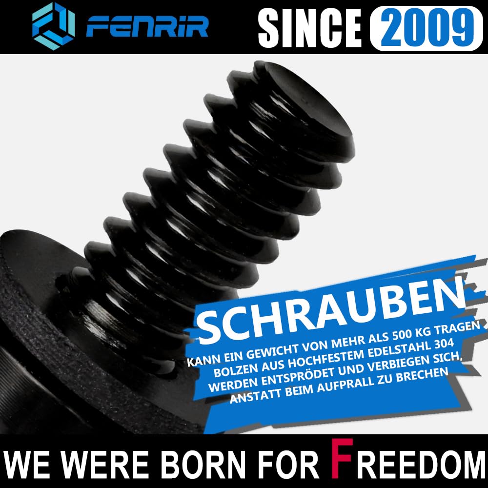 FENRIR Motorrad Schwingenadapter Ständeraufnahmen Prismabuchsen Motorradschwingenspulen Spulen für Paddock-Ständer montageständer adapter M8 Ninja CBR1000RR-R CBR600RR S1000RR S1000R GSXS1000 GSXR1000