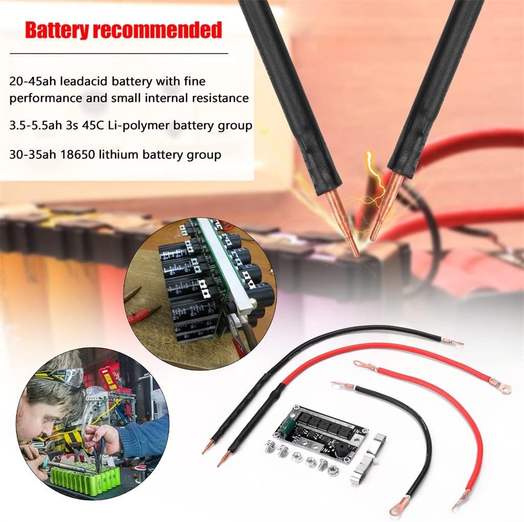 Spot Welder DIY Kit Portable 12v Battery Energy Storage Spot Welding Machine PCB Circuit Board Soldering Equipment