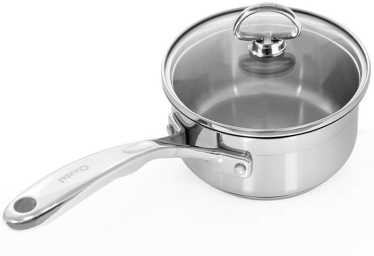 HHFK Induction 21 Steel 1 qt. Saucepan w/Glass Lid HHFK