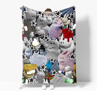 Kids Forsaken Gubby Blanket Boys Funny Cute Rabbit Gubby Throws Blanket - Soft Lightweight Plush Cozy C03,L 50in x 80in