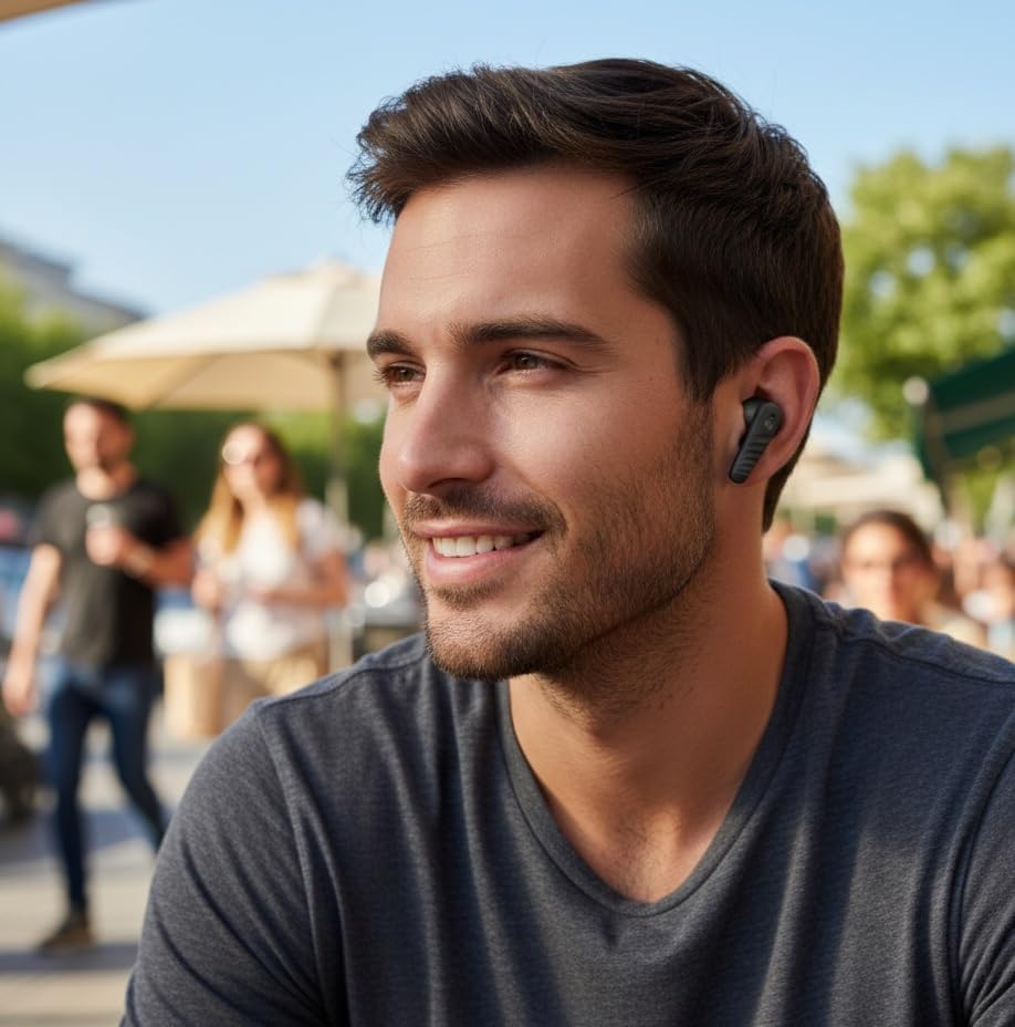 HARMONY TWENTY-TWO HTT-9, Wireless Earbuds, ENC 4 Mic Call Noise Cancelling, 13mm Deep Bass in Ear Buds with Voice Assistant, 5.4 Bluetooth Earphones, Fast Charging 10 min=100 min, 6H+35H Case, Ipx5 - Image 8