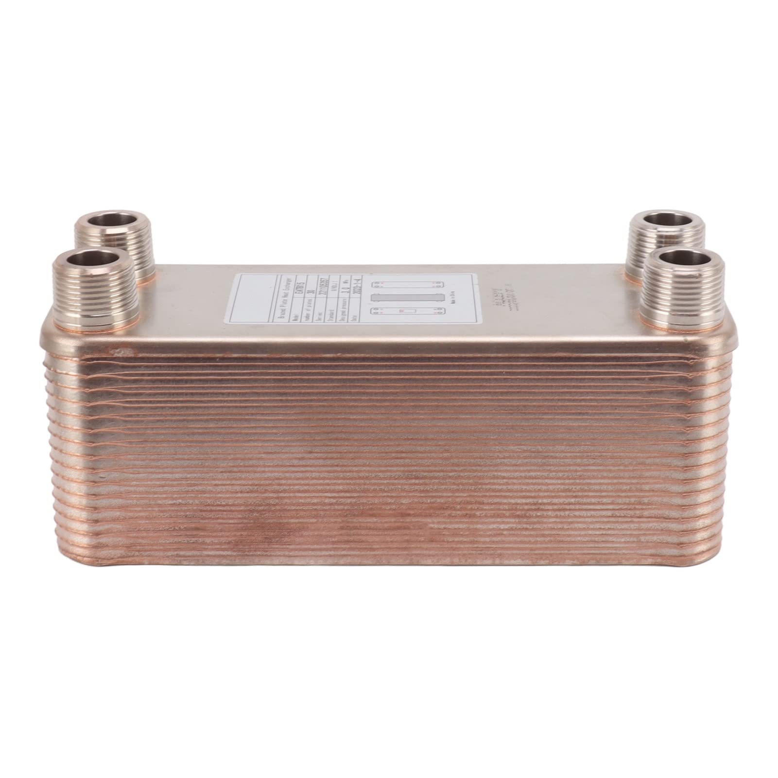 Topyond Enfriador De Placas Enfriador De Cerveza De Agua Pequeño Intercambiador De Calor De Placas Soldadas De Acero Inoxidable Enfriador De Mosto para Calentador De Agua De Mosto De Cerveza