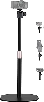 Heavy-Duty Facecam Webcam Stand, Tabletop Webcam Tripod Holder Compatible with Elgato Facecam 4K,Facecam pro,Facecam MK.2 Webcams and Wave 3/Wave DX Microphones