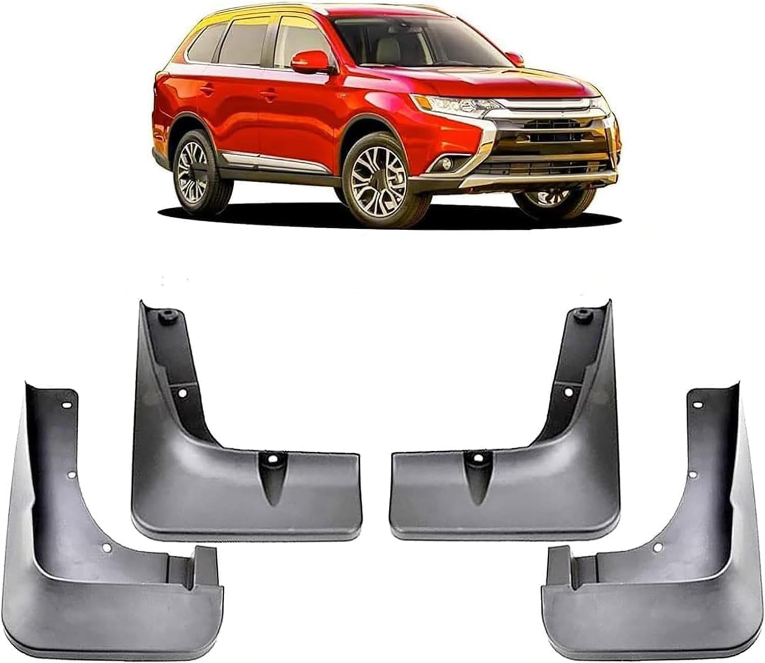 ZanLIn Car mudguard suitable for Mitsubishi Outlander 3 2015-2020, Mud Flaps Splash Guards Replacement Decorative Mudguard Wheel Baffle Protection