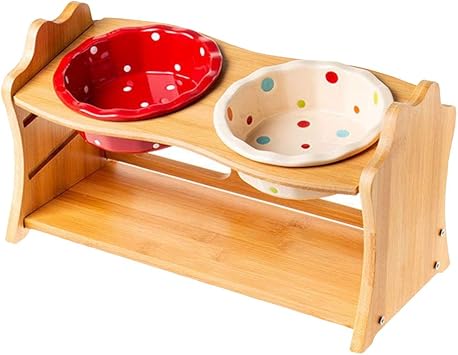 Amazon 3段階調整 Iikuru 猫 犬 食器 食べやすい 猫用 フード ボウル 食器台 小型犬 エサ入れ 斜め ネコ 餌 台 ねこ 餌入れ 皿 Y626 Iikuru イイクル 食器 ボウル 通販