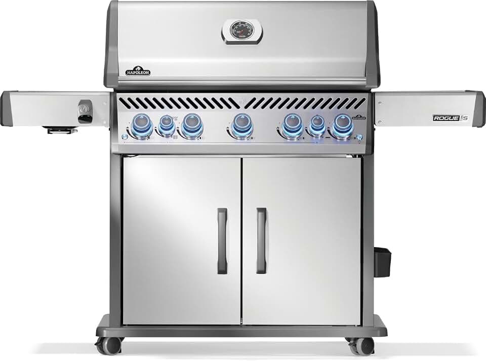 Napoleon Rogue PRO-S 625 5-Burner Natural Gas Grill - Rear & Side Burner