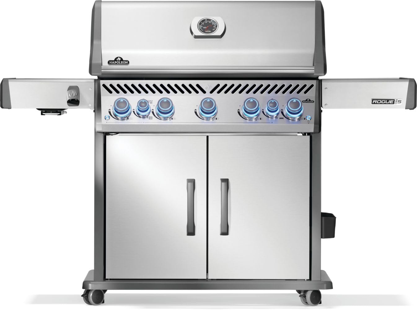 Rogue® PRO-S 625 5-Burner Propane Gas Grill in Stainless Steel with Infrared Side and Rear Burner