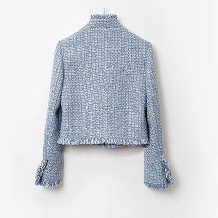 ジャケット・アウター blue palang TWEED BOLD JACKET Plus Size Longline Tweed Blazer | Karen Millen