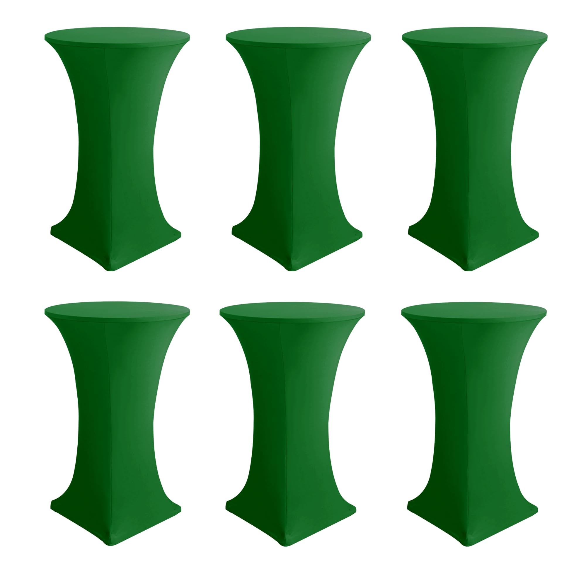 Photo 1 of Enjoyidea Spandex Cocktail Table Covers - 6 Pack Green