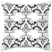 Lieson Fundas de almohada de Navidad, 1 unids funda de cojín de 20 x 20 50 x 50 cm vintage flor patrón cama fundas de almohada negro blanco, poliéster