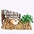 Oumefar 2Sizes Pet Hamster Grass Mat Hand-woven Straw Hay Rabbit Bed Play Toy Bunny Bedding for Small Animal Sleeping Chewing(L)
