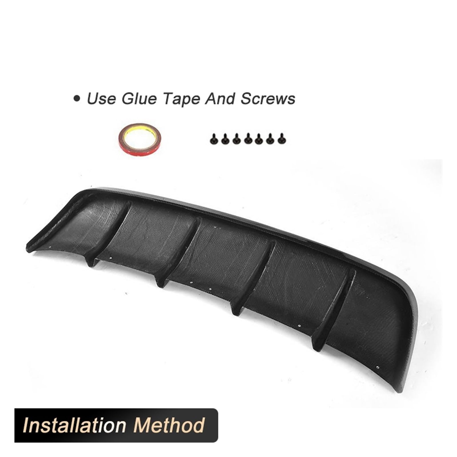 Dyfuzor tylnego zderzaka, kompatybilny z Maserati Levante 4-drzwi 2016 2017 dyfuzor tylnego zderzaka samochodu Spoiler (Color : FRP)