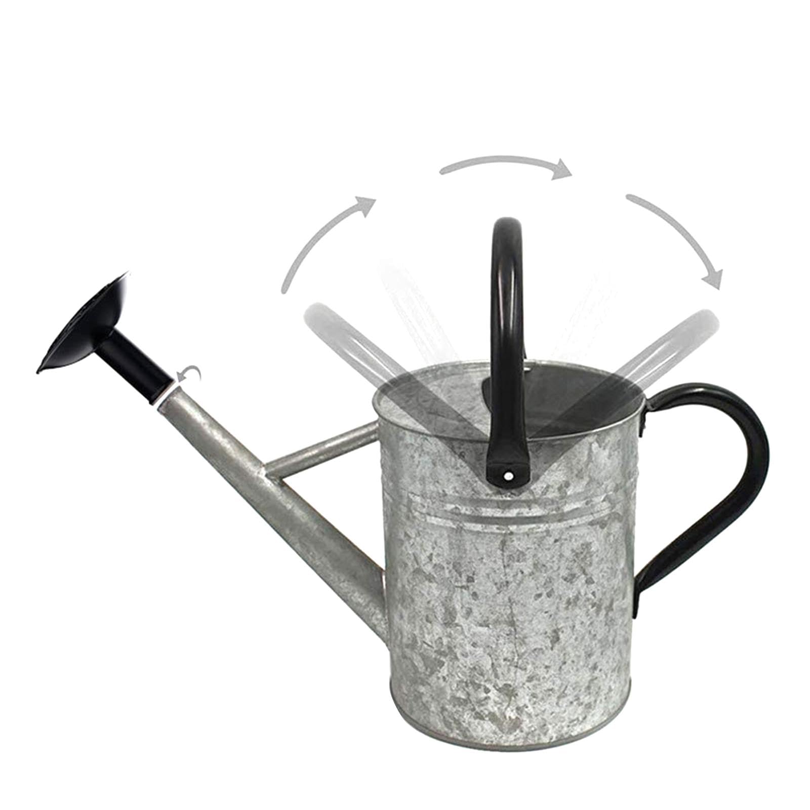 Regadera de Metal de 4 L para Jardín, Ideal para Patio, Césped Y Verduras.