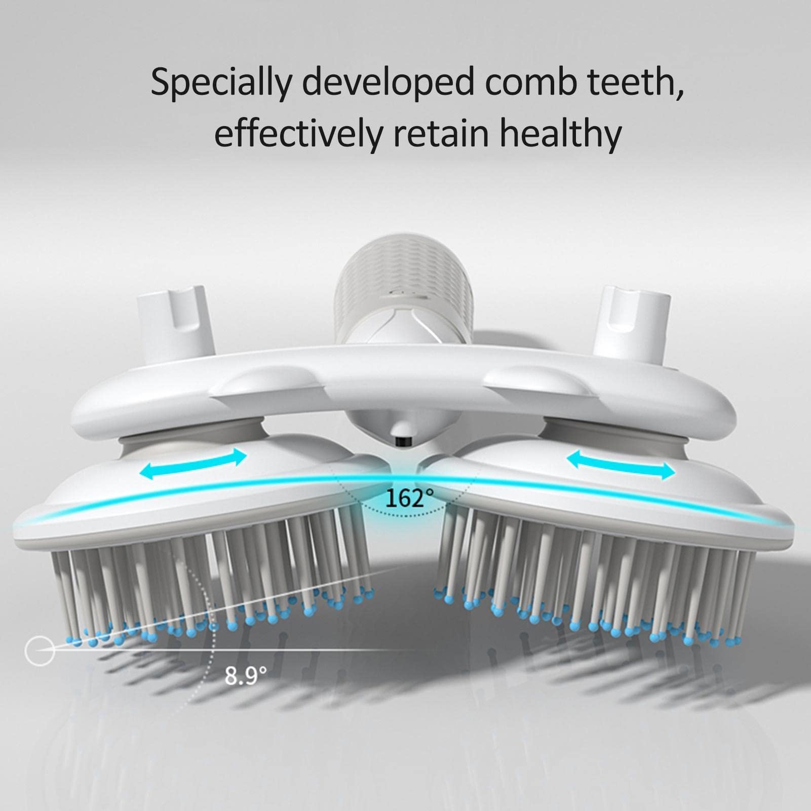 Cepillo para mascotas Cepillo para perros y gatos Cepillo para mascotas con dientes densos Cepillo para perros y gatos para mudar el aseo - Cepillo de pelo para gatos de dos cabezas Cepillo suave para