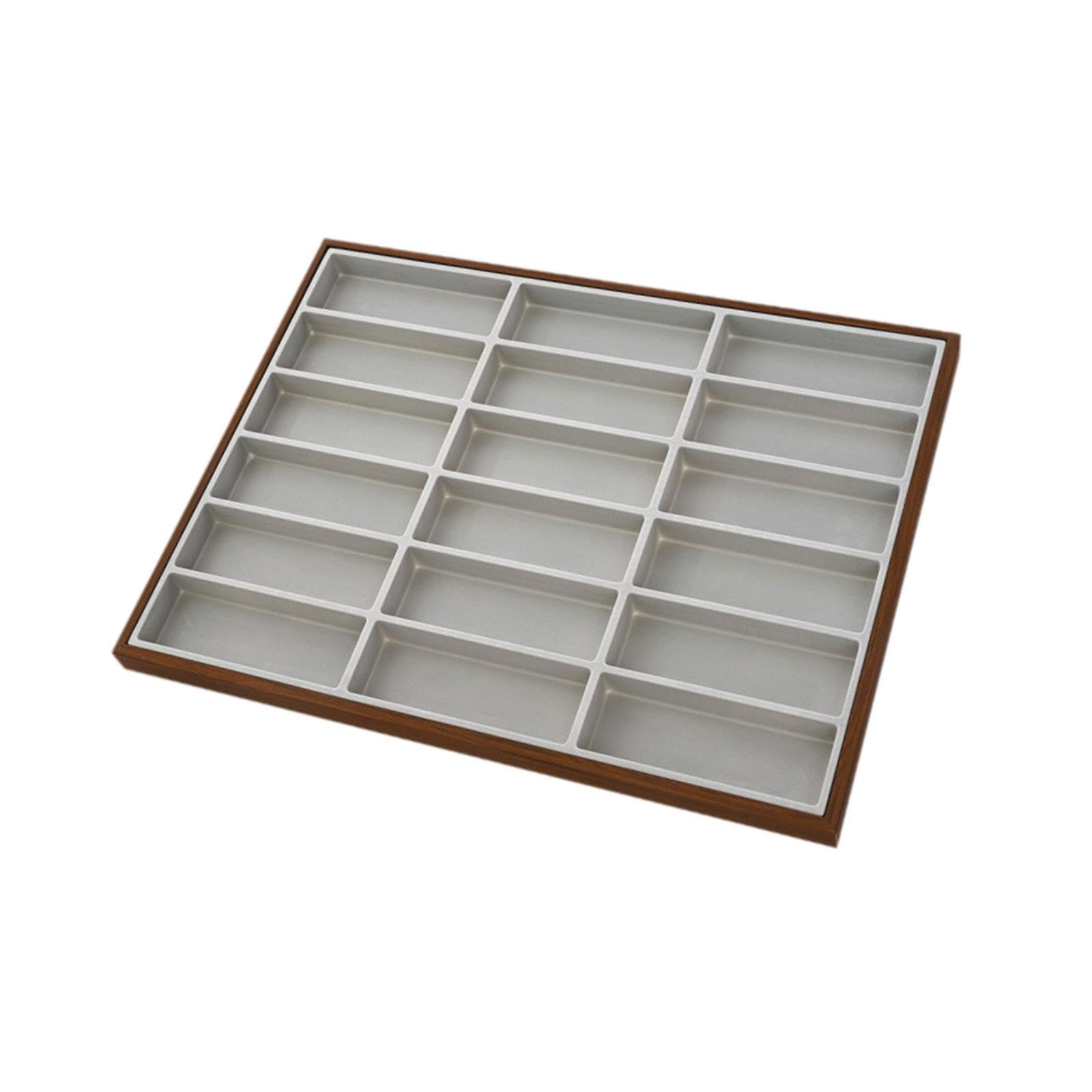 Sharplace Bandeja expositora para gafas, organizador gafas sol, estuche portátil para guardar gafas, estuche para gafas para vitrina, escritorio o hogar.