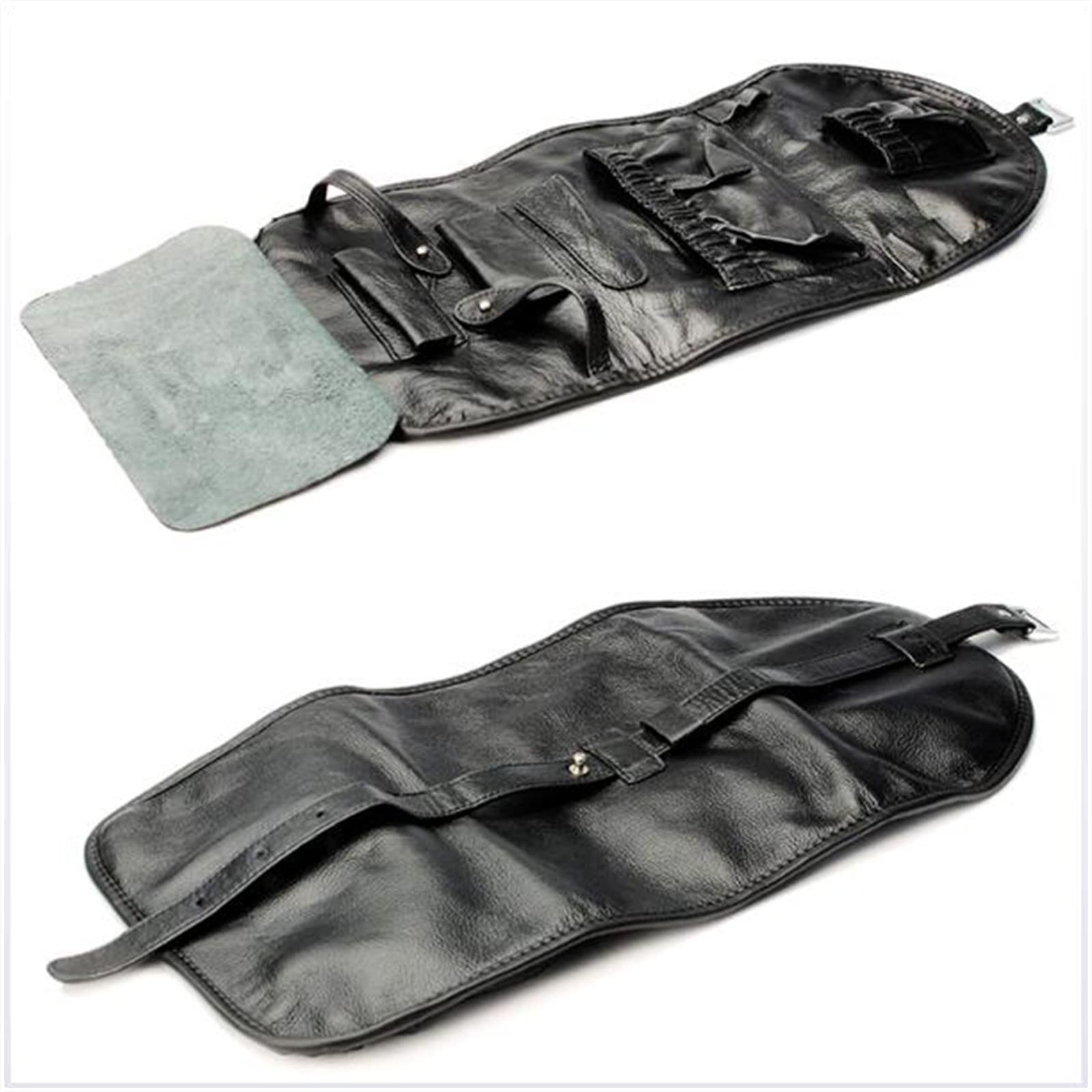 Custodia portatile per tubo arrotolabile nera resistente - Borsa per tabacco in pelle porta tabacco per 2 tubi per regali di Natale da uomo, regalo di compleanno