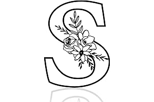 12" Black Metal Letter S Wall Decor