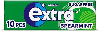 Wrigley's Extra Spearmint Chewing Gum Sugar Free 10 Pieces - 30 Pack