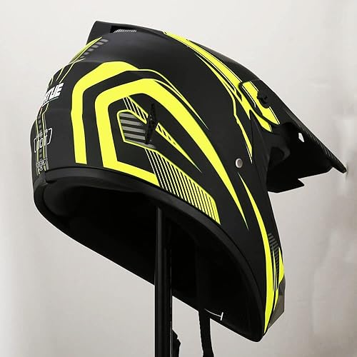 Miniatura 3 de Casco de motocross, casco de motocicleta de cara completa con guantes, máscara para adultos, jóvenes, unisex, aprobado por DOTFMVSS 218