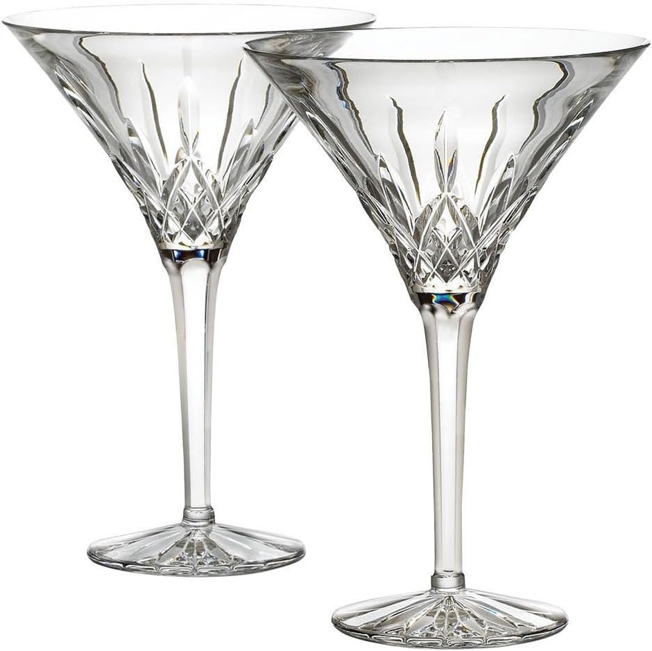 Waterford Crystal Lismore Tall Martini Glasses, Pair