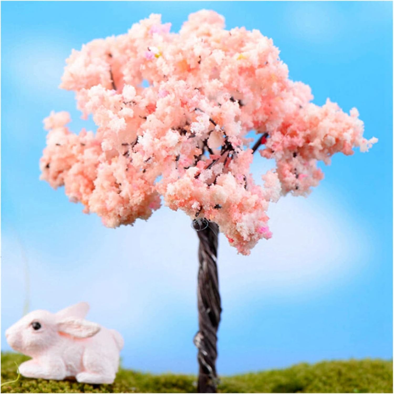 10pcs Mini Tree Fairy Garden Decorations Miniatures Micro Landscape Resin Crafts Miniatures Garden Terrarium Accessories(8)