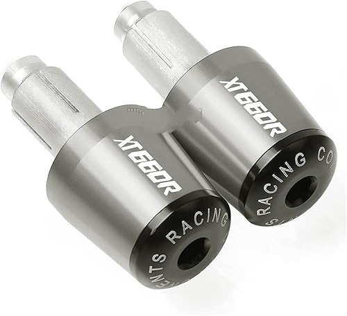 Miniatura 6 de Contrapeso motocicleta 78 "0.866 in manillar mano agarres mango barra tapa final para Yamaha XT660 R XT660R 2004-2017 2016 2015 2014 2013 2012 2011