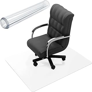 Transparent Office Chair Mats,2mm Thick Clear Chair Mat for Hard Floors,12x20'' 24x36'' 36x60'' 40x120'' 52x52'' 72x132'' Rectangle Clear Floor Mat Plastic Floor Protector for Desk,Home(68x88in)