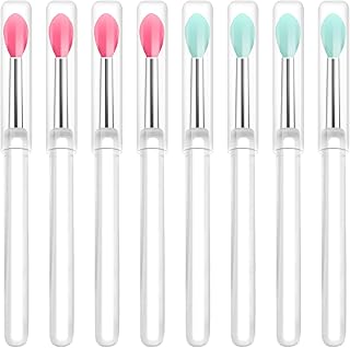 Unaone Cepillos de labios de silicona, 8 broc...