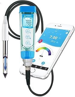 Apera Instruments PH60Z-MT Smart Handheld pH Meter Tester Kit with LabSen 765 pH/Temp. Blade Spear Electrode for Lab-Grade pH Measurement in Meats and Solid Food Samples