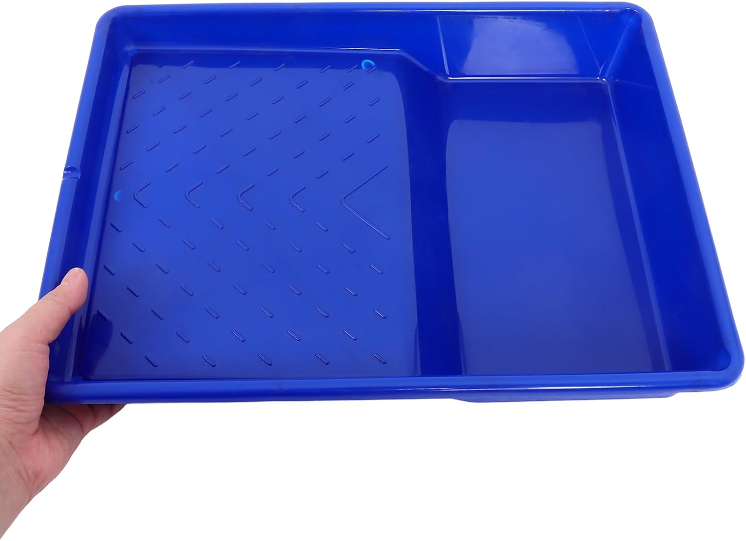 jojofuny 5pcs Plastic Paint Roller Tray: Reusable Paint Tray - Color Mixing Pan for DIY Projects Wall Painting Home Improvement Supplies 14.5x11x2.2 inch