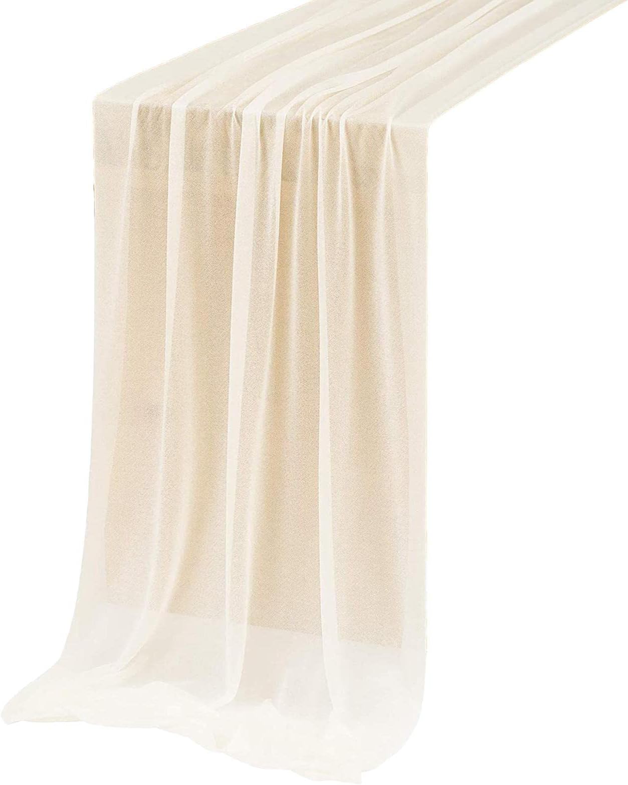 ATORSE Chiffon Table Runner Rustic Table Cloth for Banquets Decor White 70x300cm Home & Garden | Wholesale Lots | Wedding & Party Supplies | Party Supplies