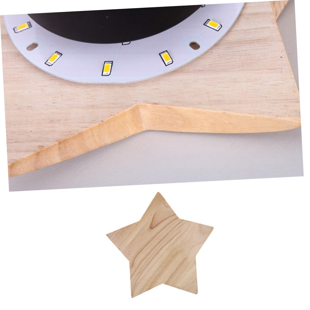 Artibetter 9w Lámpara Led Infantil Decorativa Madera Natural Luz Cálida Dormitorio Sala Estar Pasillo