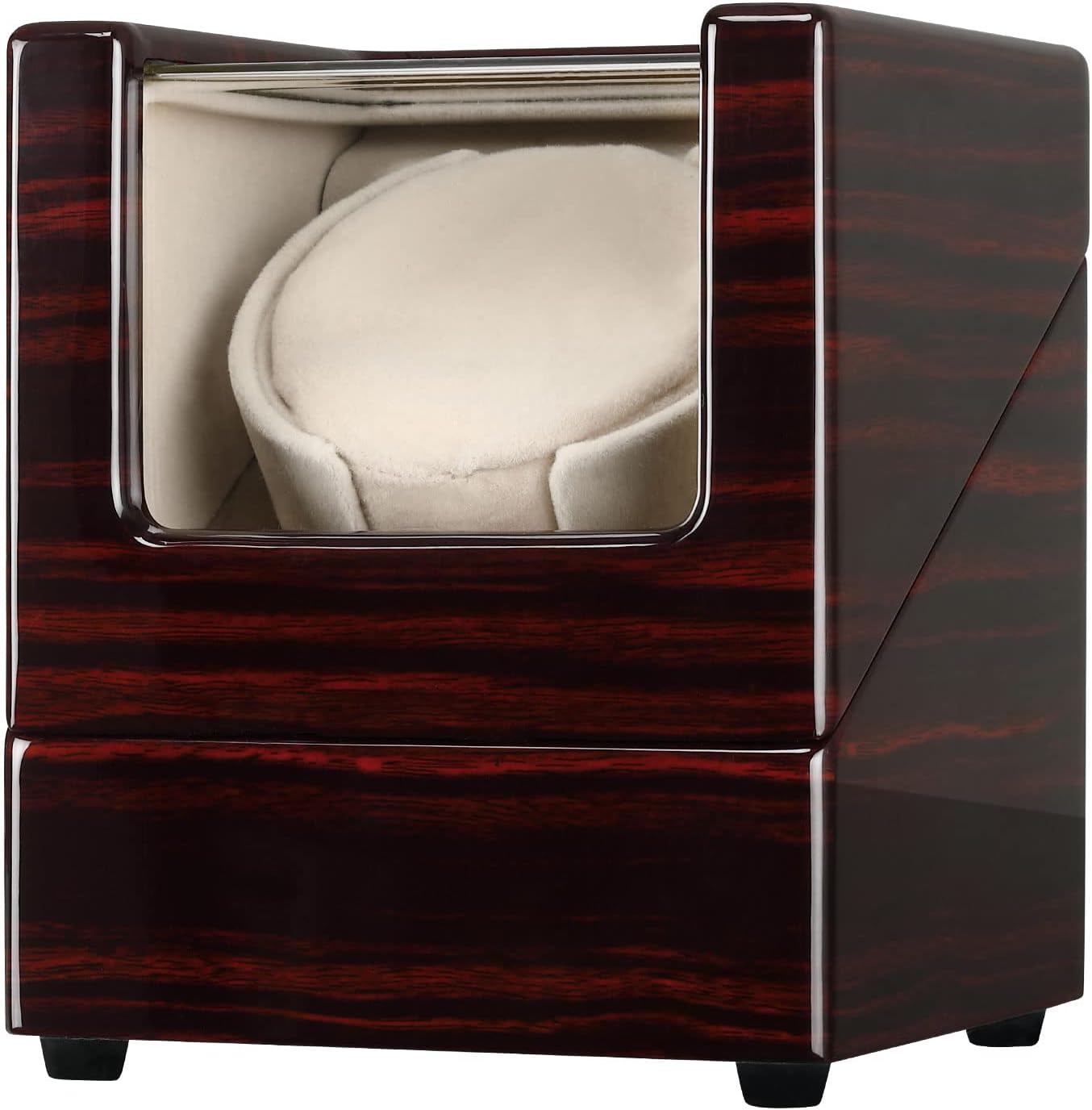 Watch Winder for Single Automatic Watches Solid Wooden Box with Mabuchi Motors