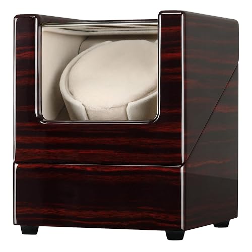 CHIYODA Watch Winder for Single Automatic Watches Solid Wooden Box