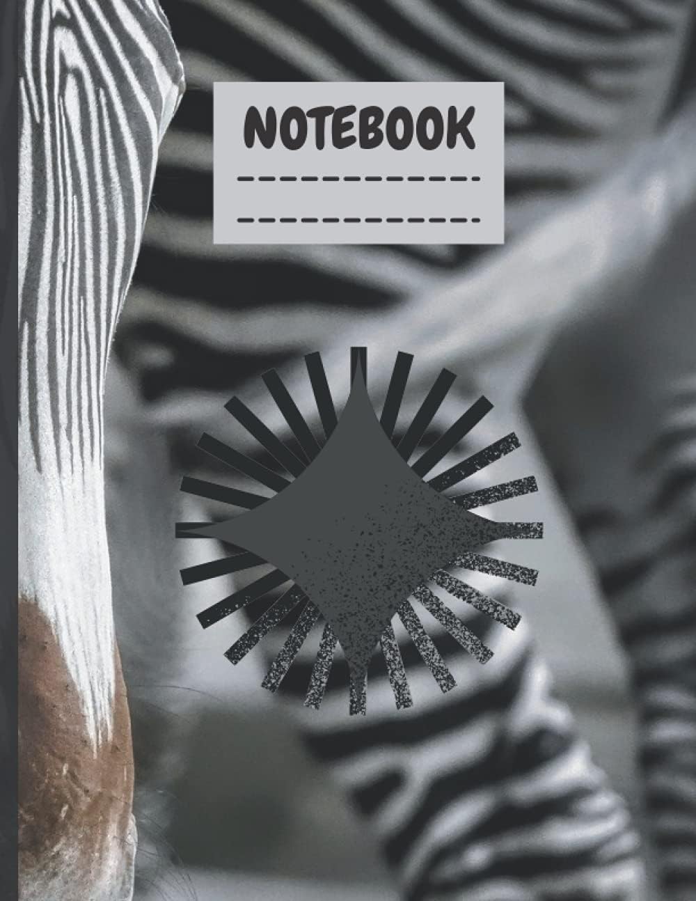 King Zebra print notebook: perfect gift for zebra lovers lined notebook with 120 pages 8.5x11 dimension