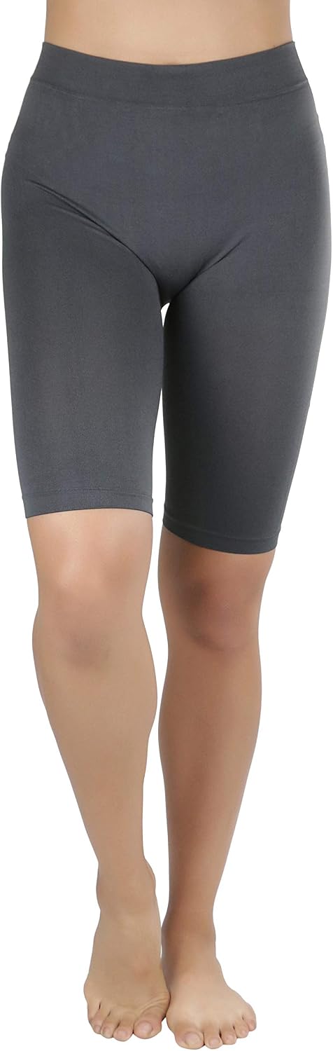ToBeInStyle Women’s Pack of 6 Pairs of Lightweight Nylon Layering Seamless Shorts