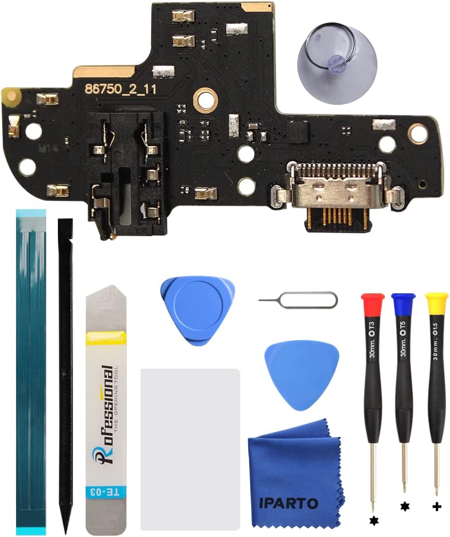 Charging Port Replacement for Motorola G Stylus 2021 Charging Port Replacement Kit for Moto G Stylus 2021 XT2115 XT2115-1 XT2115DL Charging Port USB Flex Dock Connector Replacement