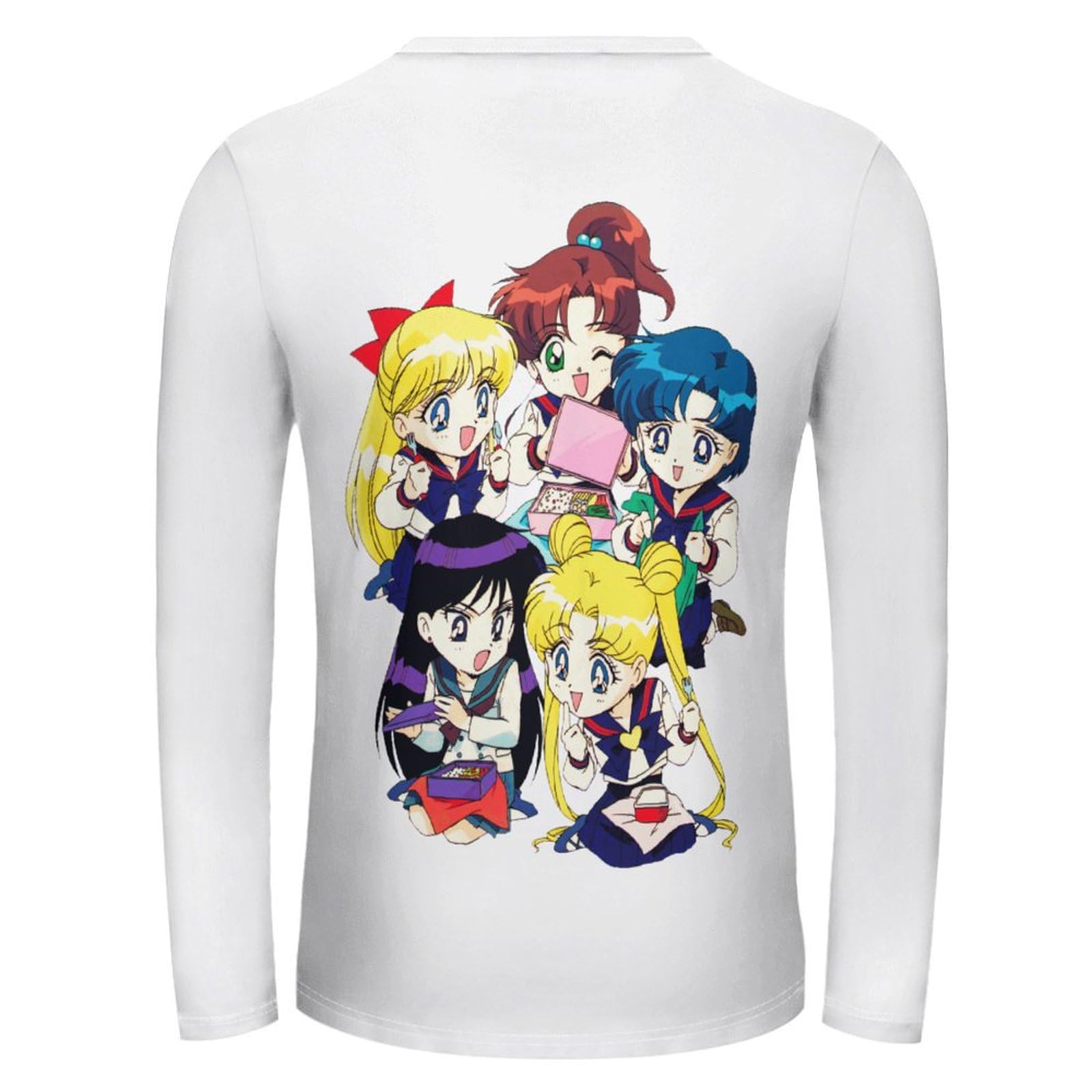 希少  美少女戦士セーラームーン  キャラクタープリント 長袖 Tシャツ ロンT 希少 美少女戦士セーラームーン キャラクタープリント 長袖 T